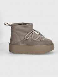 INUIKII Skórzane botki zimowe "Classic Low Platform" w kolorze szarym rozmiar: 40. Szare botki damskie Inuikii, na zimę, ze skóry, bez obcasa, na platformie, bez zapięcia. Za 636.92 zł.