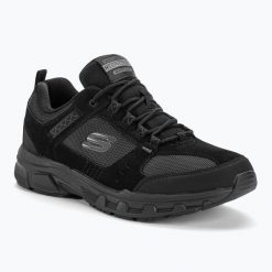 Buty męskie SKECHERS Oak Canyon. Czarne buty trekkingowe męskie Skechers, bez zapięcia, trekkingowe, Skechers Sport. Za 209.99 zł.
