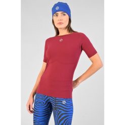 Koszulka z krótkim rękawem sportowa damska Nessi Sportswear Ultra. Brązowe topy sportowe damskie NESSI SPORTSWEAR, bez wzorów, bez ramiączek. Za 299.00 zł.