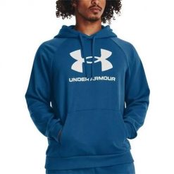 Bluza sportowa męska Under Armour 1379758426. Niebieskie bluzy sportowe męskie Under Armour, bez wzorów, sportowe, bez kołnierzyka, bez ramiączek. Za 319.00 zł.