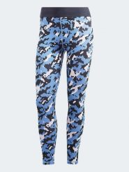 Adidas Legginsy sportowe "Techfit Camo 7/8" w kolorze błękitnym rozmiar: XS. Niebieskie legginsy damskie Adidas, xs, bez wzorów, z materiału, z podwyższonym stanem, outdoorowe, techfit (adidas). Za 102.89 zł.