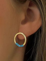 DI GIORGIO Pozłacane kolczyki-wkrętki z kamieniami ozdobnymi rozmiar: onesize. Żółte kolczyki damskie DI GIORGIO, pozłacane. Za 121.99 zł.