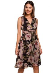 Stylove Sukienka ze wzorem rozmiar: XXL. Sukienki damskie Stylove, xxl, bez wzorów, bez kołnierzyka, bez ramiączek, midi. Za 273.95 zł.