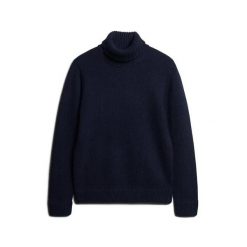 Sweter z golfem Superdry Merchant Store. Niebieskie swetry męskie Superdry., na zimę, m, bez wzorów, bez kołnierzyka. Za 485.05 zł.