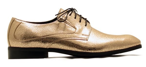 Unikatowe złote półbuty męskie - buty wizytowe Modini T226. Żółte buty wizytowe męskie Modini Moda Męska, ze skóry, bez zapięcia. W wyprzedaży za 396.00 zł.