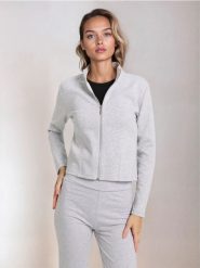 Bluza bomberka - szary. Szare bluzy bez kaptura damskie Sinsay, l. Za 49.99 zł.