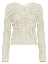 MOSS COPENHAGEN Sweter w kolorze kremowym rozmiar: XS/S. Brązowe swetry klasyczne damskie MOSS COPENHAGEN, s, bez kołnierzyka. Za 199.95 zł.