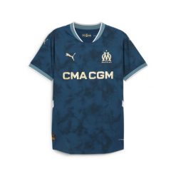 Męska autentyczna koszulka wyjazdowa Olympique Marsylia 24/25 PUMA. Niebieskie t-shirty sportowe męskie Puma, m, bez ramiączek, do piłki nożnej. W wyprzedaży za 321.90 zł.