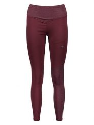 Asics Legginsy sportowe "Flexform" w kolorze bordowym rozmiar: M. Czerwone legginsy damskie Asics, m, bez wzorów. Za 160.58 zł.