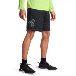 Spodenki krótkie męskie Under Armour TECH GRAPHIC SHORT. Czarne szorty męskie Under Armour, m, na fitness i siłownię. Za 89.99 zł.