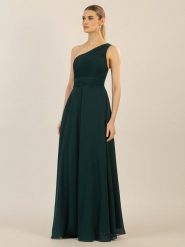 APART Sukienka w kolorze ciemnozielonym rozmiar: 42. Zielone sukienki damskie Apart, bez wzorów, bez kołnierzyka, bez ramiączek, maxi. Za 217.99 zł.