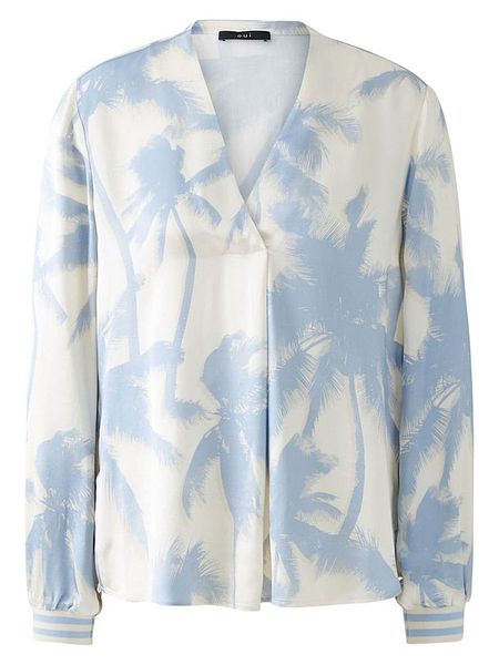 Oui Bluzka w kolorze białym rozmiar: 36. Białe bluzki damskie Oui, bez wzorów, z wiskozy, bez kołnierzyka, bez ramiączek. Za 154.43 zł.