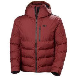 Kurtka puchowa Helly Hansen Kvitfjell. Czerwone kurtki męskie Helly Hansen, l, bez wzorów, z dzianiny, bez kaptura. Za 1,499.70 zł.