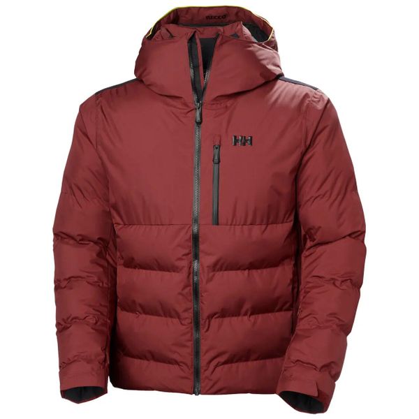 Kurtka puchowa Helly Hansen Kvitfjell. Czerwone kurtki męskie Helly Hansen, l, bez wzorów, z dzianiny, bez kaptura, narciarskie, primaloft. Za 1,469.40 zł.
