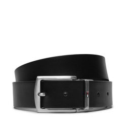 Pasek Tommy Hilfiger. Niebieskie paski męskie Tommy Hilfiger, bez wzorów. Za 195.99 zł.