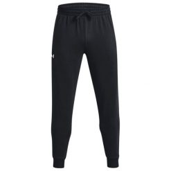 Spodnie Do Joggingu Męskie Polar Rival. Czarne szorty męskie Under Armour, bez wzorów, z polaru. Za 273.99 zł.