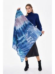 Lucky Bees Szal w kolorze niebieskim - 180 x 70 cm rozmiar: onesize. Niebieskie szaliki i kominy damskie Lucky Bees, bez wzorów, z materiału. Za 152.26 zł.