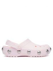 Crocs Klapki Classic Big Studded Clog 214236 Różowy jasny. Czerwone klapki damskie Crocs, bez wzorów, z tworzywa sztucznego, bez obcasa. Za 259.99 zł.