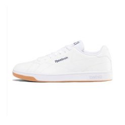 Buty do chodzenia męskie Reebok Court Clean. Białe buty sportowe na co dzień męskie Reebok, z materiału, bez zapięcia, trekkingowe. Za 275.00 zł.