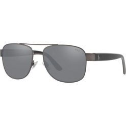 Polo Ralph Lauren - Okulary 0PH3122. Czarne okulary przeciwsłoneczne męskie Polo Ralph Lauren, z materiału. W wyprzedaży za 329.90 zł.