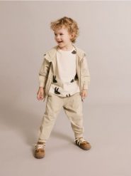 Bawełniana bluza oversize - beżowy. Brązowe bluzy i bluzki niemowlęce Reserved, bez wzorów, z bawełny, bez ramiączek, bez kaptura. W wyprzedaży za 22.99 zł.