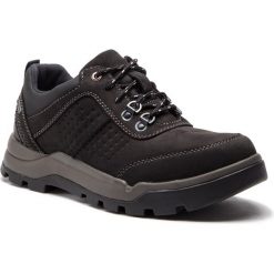 Półbuty CLARKS - Un Atlas LoGtx GORE-TEX 261369657 Black Nubuck. Czarne półbuty męskie Clarks, z gore-texu, bez zapięcia. W wyprzedaży za 329.00 zł.