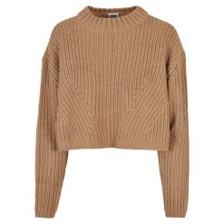 Damski oversizowy sweter Urban Classics GT. Brązowe swetry klasyczne damskie Urban Classics, na zimę, bez kołnierzyka. Za 206.00 zł.