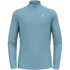 Bluza techniczna męska ODLO Essential Light Mid Layer z krótkim zamkiem. Czarne bluzy bez kaptura męskie Odlo, m. Za 273.71 zł.