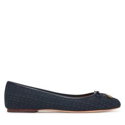 Baleriny LAUREN RALPH LAUREN. Niebieskie baleriny damskie Lauren Ralph Lauren, bez wzorów, bez obcasa. Za 729.99 zł.