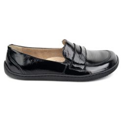 Olivier Barefoot Eleganckie Damskie minimalistyczne mokasyny skórzane 1280 czarne. Czarne mokasyny damskie z materiału. Za 484.00 zł.