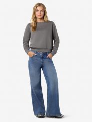 Noisy may Bluza w kolorze szarym rozmiar: M. Szare bluzy bez kaptura damskie Noisy may, m, z bawełny. Za 113.36 zł.