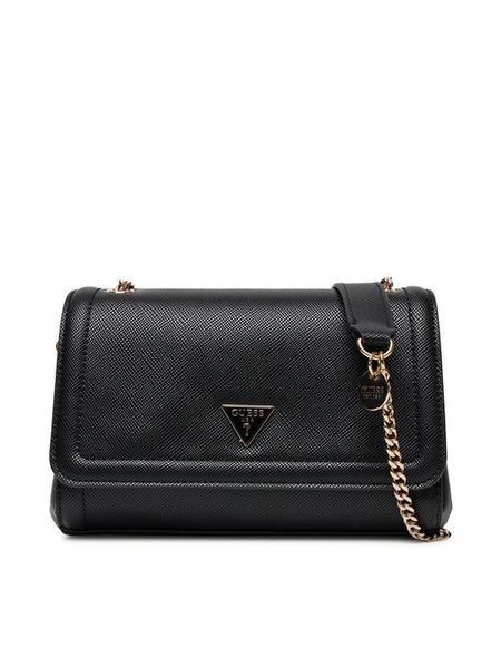 Guess Torebka Noelle II HWZG96 72210 Czarny. Czarne torebki klasyczne damskie Guess, z aplikacjami, ze skóry, bez dodatków. Za 379.99 zł.