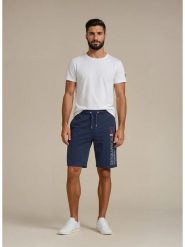 Geographical Norway Bermudy dresowe "Ponakry" w kolorze granatowym rozmiar: XXL. Niebieskie szorty męskie Geographical Norway, bez wzorów, z dresówki. Za 82.99 zł.