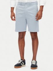 Pepe Jeans Szorty materiałowe PM801181 Błękitny Regular Fit. Niebieskie szorty męskie Pepe Jeans, z bawełny, bez kołnierzyka. Za 139.99 zł.