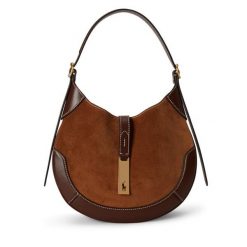 Torebka Polo Ralph Lauren. Brązowe torebki klasyczne damskie Polo Ralph Lauren, bez wzorów, bez dodatków. Za 2,899.00 zł.