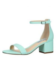 Steve Madden Skórzane sandały w kolorze turkusowym rozmiar: 41. Niebieskie sandały damskie Steve Madden, bez wzorów, bez obcasa, na koturnie. Za 173.99 zł.