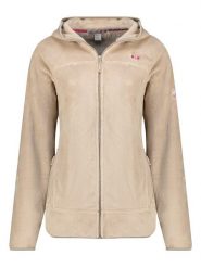 Canadian Peak Kurtka polarowa "Upaloodeak" w kolorze beżowym rozmiar: M. Brązowe kurtki damskie Canadian Peak, m, bez wzorów, z materiału, bez kaptura. Za 144.24 zł.