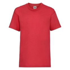 T-shirt Fruit Of The Loom Valueweight Child Red. Białe t-shirty damskie Fruit of the Loom, bez wzorów, z bawełny, bez kołnierzyka. Za 143.99 zł.