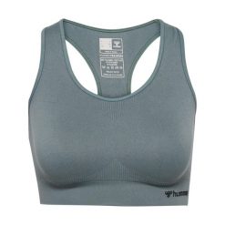 Biustonosz dla kobiet Hummel Seamless. Zielone biustonosze sportowe damskie HUMMEL, bez wzorów. Za 164.00 zł.