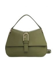 Furla Torebka Flow M WB00996 BX2045 BG 4555S Zielony. Zielone torebki klasyczne damskie Furla, bez wzorów, ze skóry, bez dodatków. Za 1,859.00 zł.