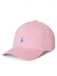 Polo Ralph Lauren Czapka z daszkiem 322785653510 Różowy. Czerwone czapki dziecięce Polo Ralph Lauren, bez wzorów, z bawełny. Za 179.99 zł.