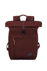 Plecak roll-top Basics Rollup 35 L dla dorosłych unisex. Czerwone plecaki damskie Travelite, bez wzorów, z materiału, sportowe. Za 156.85 zł.