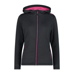Bluza damska turystyczna CMP 31E1836. Szare bluzy z kapturem damskie CMP, xs, z polaru. Za 455.65 zł.