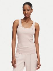 Guess Top V4YP06 K8RT2 Różowy Slim Fit. Czerwone topy damskie Guess, s, z aplikacjami, z wiskozy, bez ramiączek. Za 154.99 zł.
