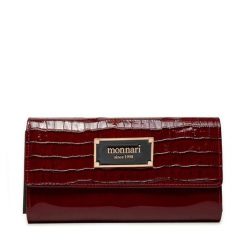 Portfel Monnari. Czerwone portfele damskie Monnari, bez wzorów. Za 239.99 zł.