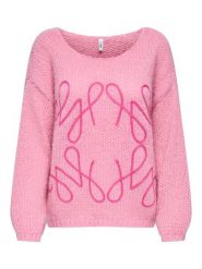 ONLY Sweter w kolorze jasnoróżowym rozmiar: M. Różowe swetry klasyczne damskie Only, m, ze splotem, bez kołnierzyka. Za 139.54 zł.