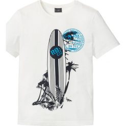 T-shirt Slim Fit bonprix biel wełny. Białe t-shirty męskie bonprix, m, bez wzorów, z wełny, bez kołnierzyka. Za 29.99 zł.