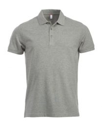 Clique Classic Lincoln S/S koszulka polo modern fit szary melanż – grey melange. Szare koszulki polo męskie CLIQUE, s, bez wzorów, z bawełny, bez ramiączek. Za 121.85 zł.