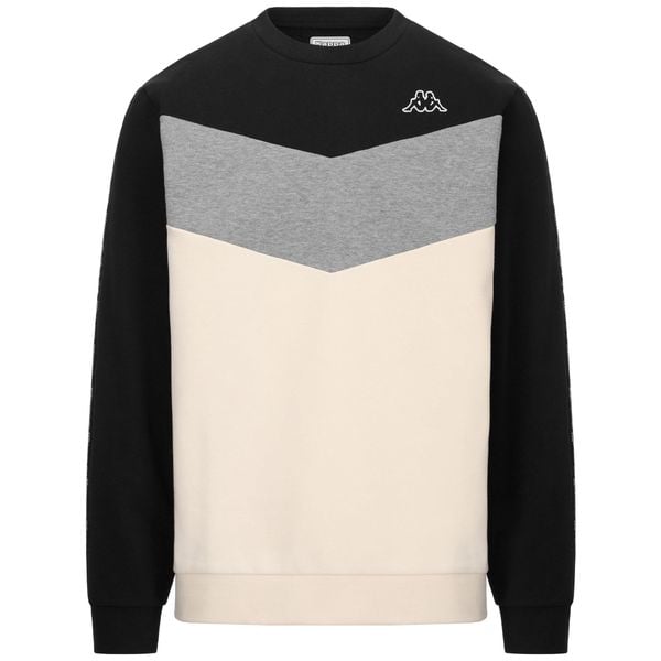 Bluza bez kaptura Męska Kappa Idisson Active Man Czarny. Białe bluzy bez kaptura męskie Kappa, m. W wyprzedaży za 187.00 zł.