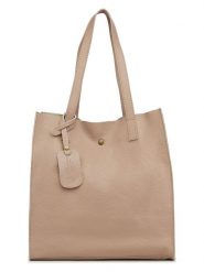 ORE10 Skórzana torebka "Ortega" w kolorze jasnoróżowym - 33 x 38 x 15 cm rozmiar: onesize. Różowe torebki klasyczne damskie ORE10, bez wzorów, z materiału, bez dodatków. Za 250.95 zł.